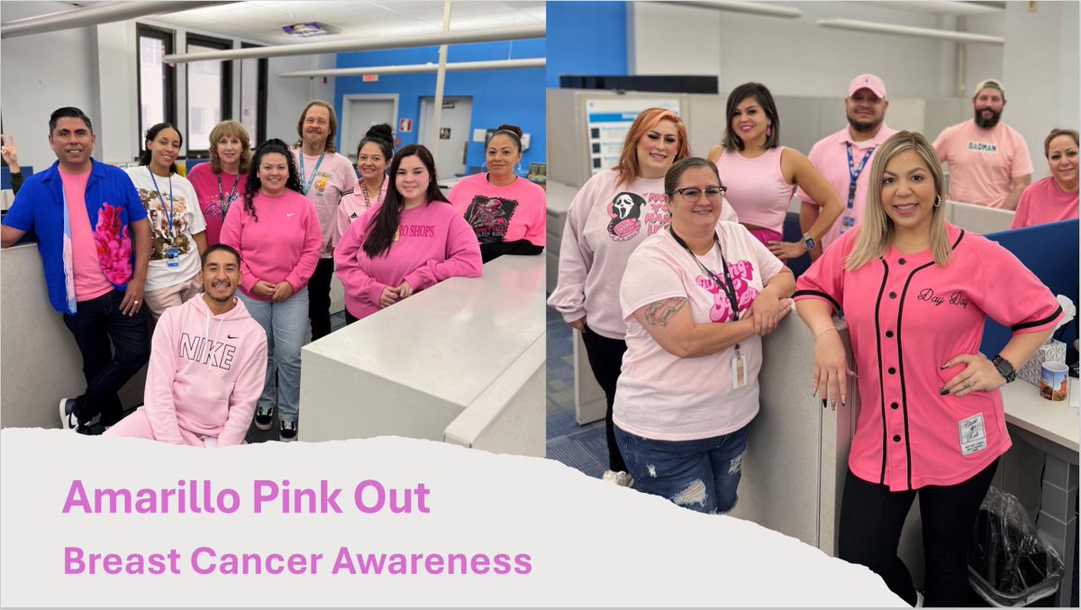 AmarilloAIA's tweet photo. Wearing Pink For 
#BreastCancerAwareness @Connection_Exp https://t.co/E1M95iE8Q9