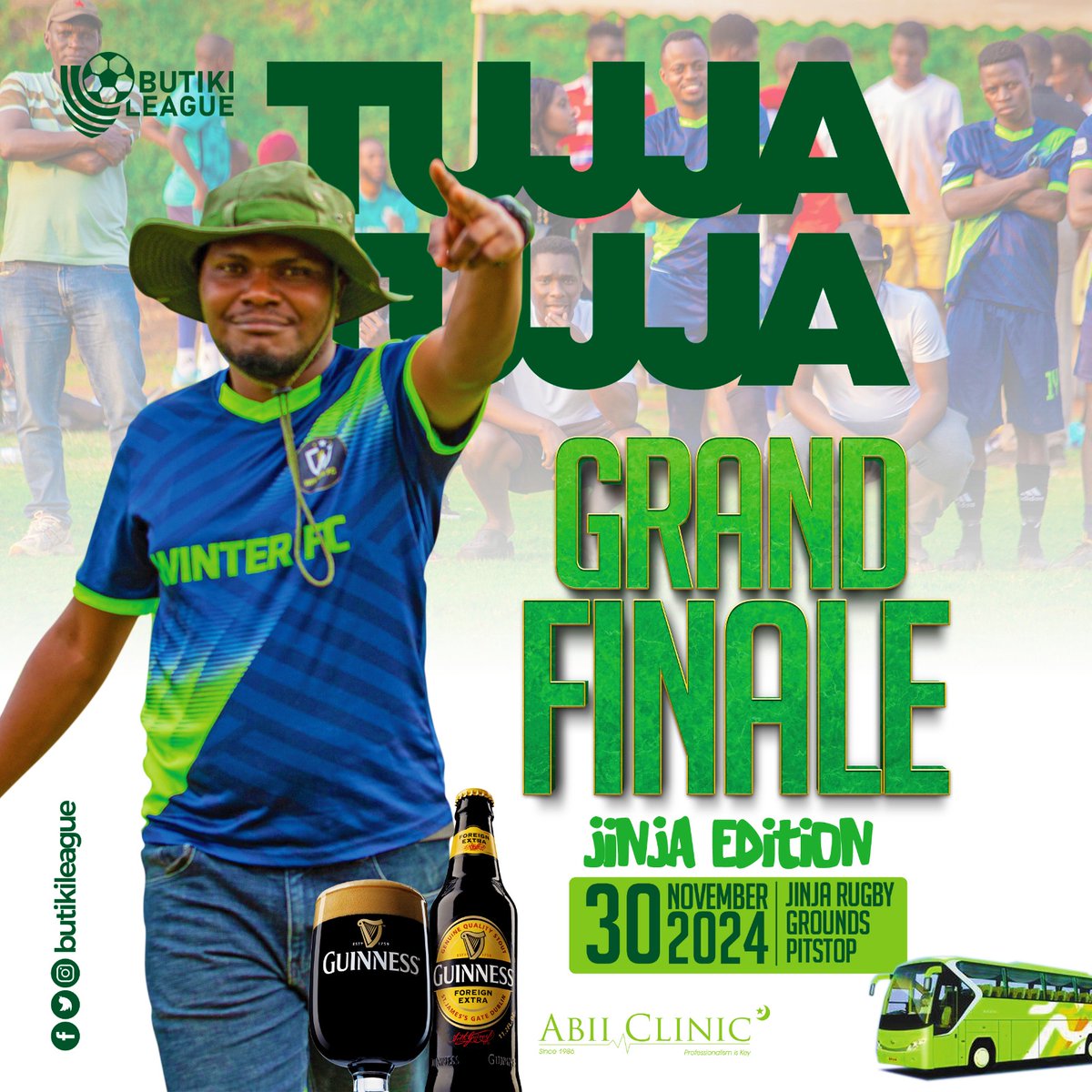 Ivan_Johnivo's tweet photo. There is no place to be on 30th Nov. than at the Butiki League @Butiki_League grand finale! 
It's going down in Jinja, Dams water rugby grounds. All is set for the day!
Jinja will ask for water 💧
Don't  miss the Winter FC camp, under command! https://t.co/gVklGkIPm8