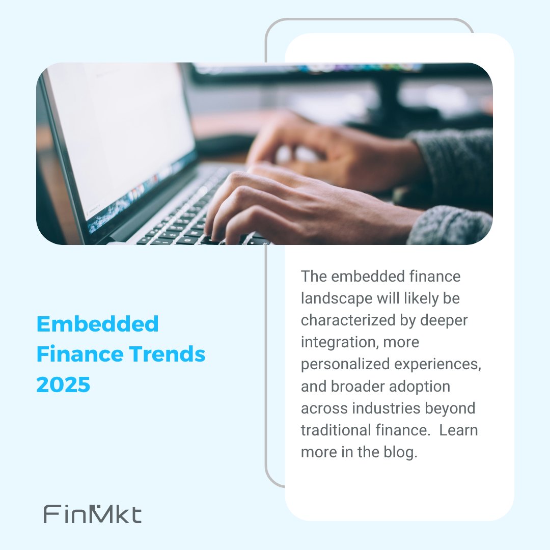 Check out our latest blog about upcoming and continuing trends in embedded finance. 👉hubs.li/Q02VyXGB0

#blog #fintech #embeddedfinance