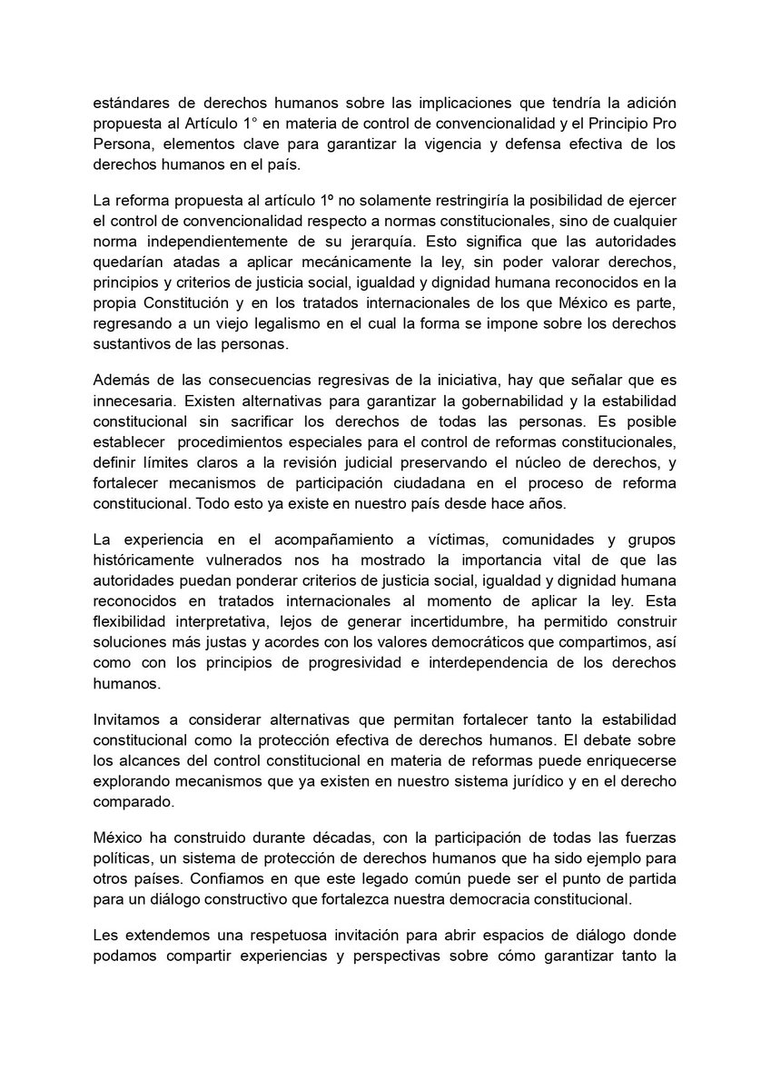 GTPM_MX's tweet photo. #CartaAbierta| Diversas orgs de la sociedad civil manifiestan preocupación sobre la iniciativa de reforma constitucional para modificar los artículos 1°, 103, 105 y 107 de la Carta Magna.
@adan_augusto
@senadomexicano 
@RicardoMonrealA 
@Sergeluna_S
@AdanAugusto
@EnriqueInsunza https://t.co/zfaaRXtSvb
