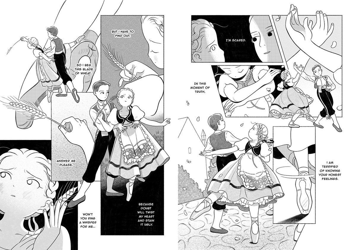 Spread page from my comic, Coppélia et Swanilda!
Available at ShortBox Comics Fair for just another week🏃‍♀️🏃‍♀️🏃‍♀️ 