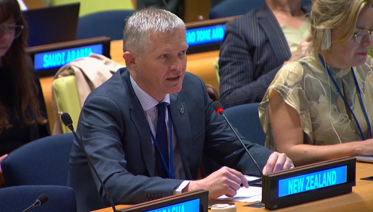 NZUN's tweet photo. Today in 6⃣th Committee, NZ thanked the International Law Commission for its report on the work of the 75th session.

We especially welcomed the ILC’s work on the topic of sea-level rise in relation to international law. #SLR 🌊

🔗 https://t.co/Cs4TvNJplM https://t.co/whXFu2muet
