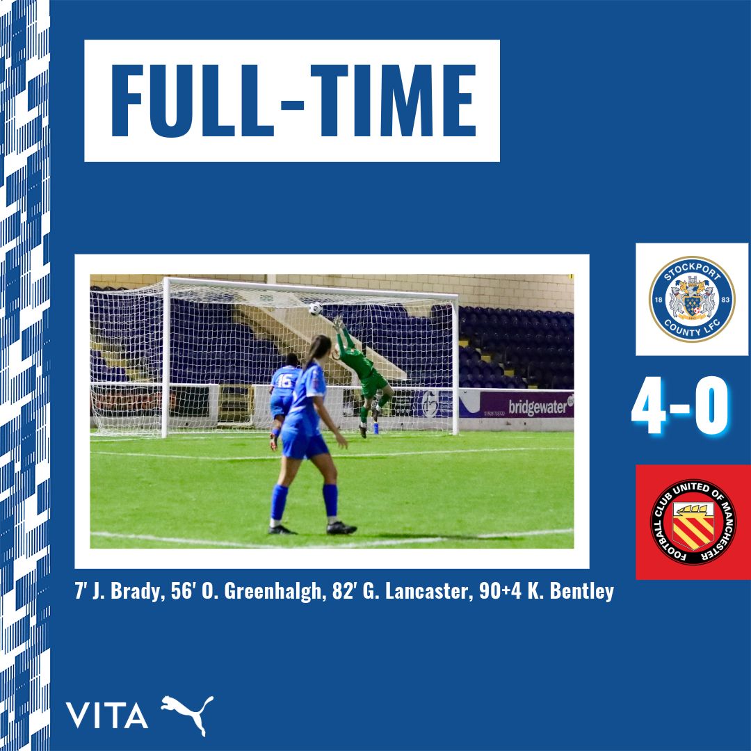 𝑭𝒖𝒍𝒍-𝒕𝒊𝒎𝒆 ⏹️

Stockport County Ladies Football Club are your 2024 Women’s Super Cup Champions! 🏆

County Cup &amp; Women’s Super Cup reigning champions! 🤩

#StockportCounty