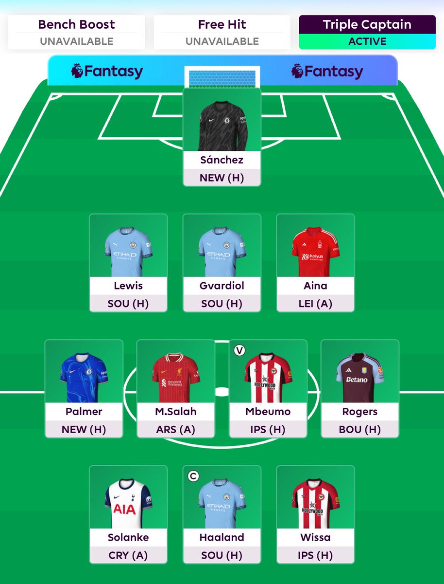SuleimanFPL's tweet photo. Haaland triples capitainers, where are you ?
#TC #FPL #FPLCommunity #GW9 #WC #WC9 https://t.co/c2oO0jgGUV