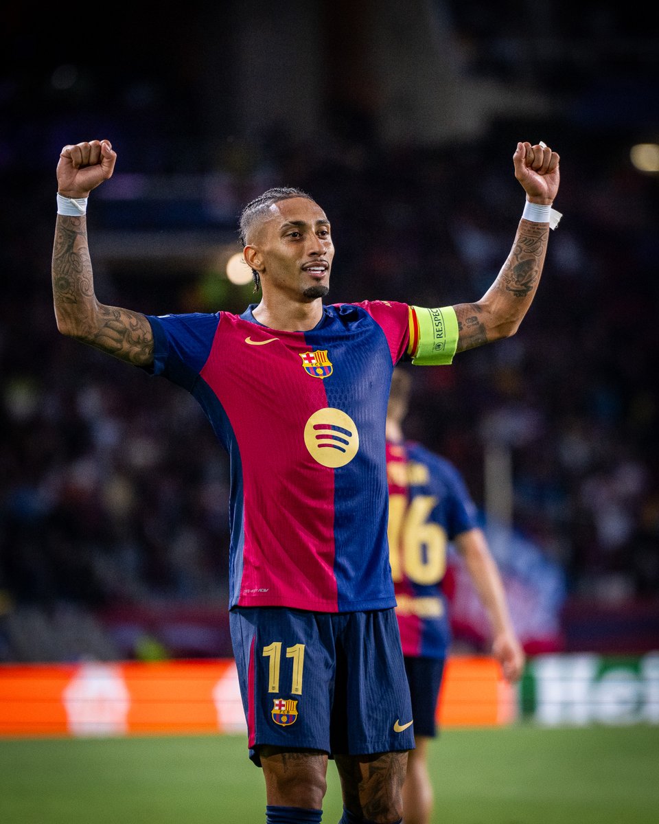 fcbarcelona_fra's tweet photo. ⚽⚽⚽ On est tous d'accord. Raphinha 🩵❤ #BarçaBayern (4-1) https://t.co/cJWR7n91CQ