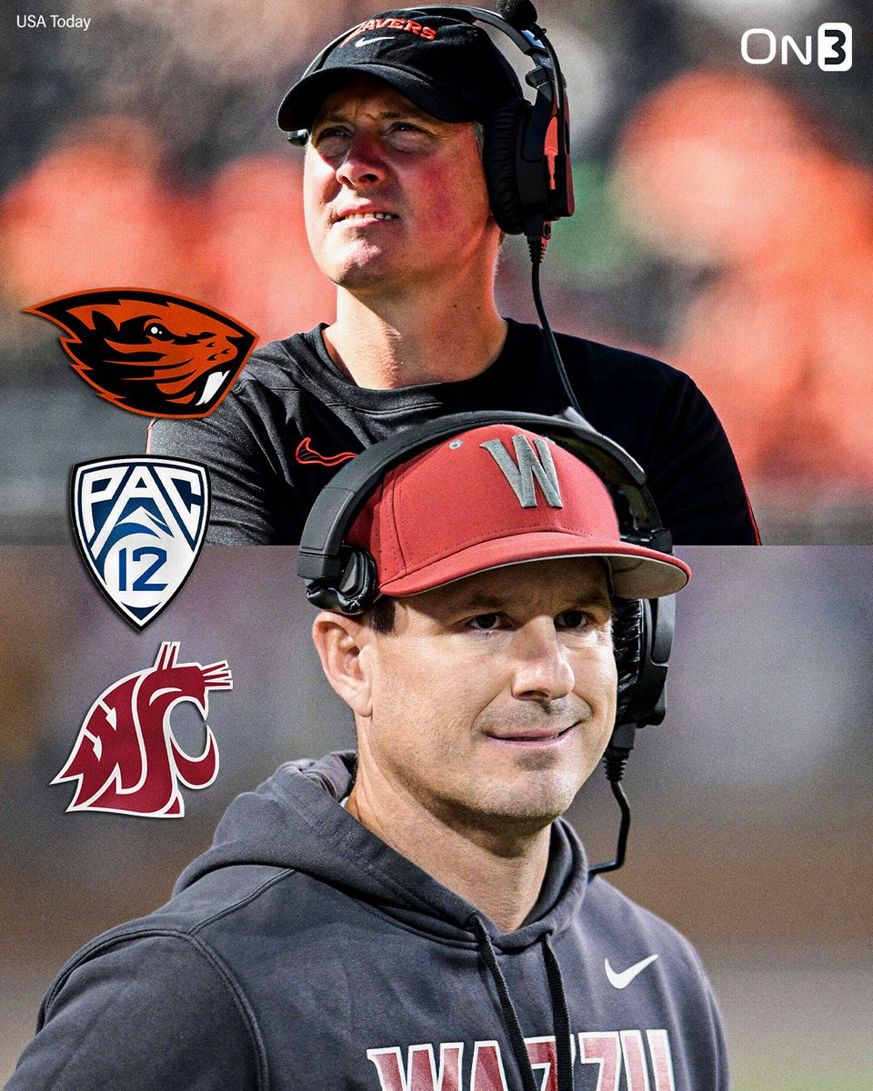 On3's tweet photo. NEW: Oregon State & Washington State will play each other twice during the 2025 regular season🔥

11/01 @ OSU 
11/29 @ WSU