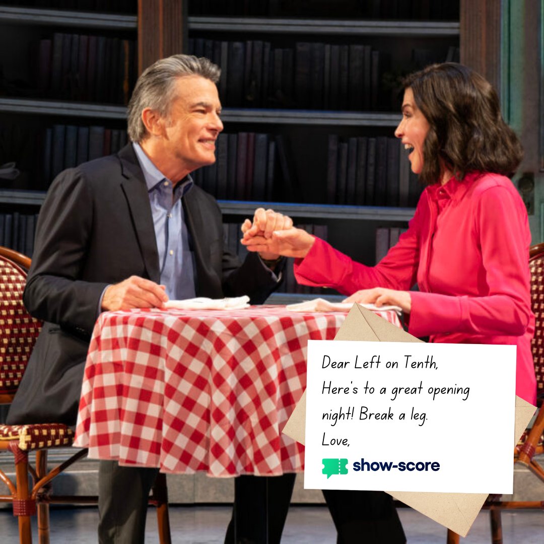 Show_Score's tweet image. Based on Delia Ephron’s bestselling memoir, @leftontenthplay is a romantic comedy you don’t want to miss! It opens tonight at the James Earl Jones Theatre starring Julianna Margulies and @petergallagher. 📚 💌 

📸: Joan Marcus 

#Broadway #books #Play #Theatre #LeftonTenth