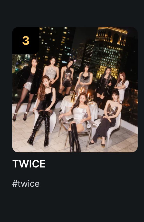 TWICEJAPAN_FB's tweet photo. [2024 MAMA AWARDS FANS’ CHOICE]

TWICEはさらに上昇し現在3位🥳🔥

ONCEの皆さんこの調子です！！📣
まずは1次投票で1位を目指しましょう🥇

MAMA投票の呼びかけ &amp; 投票証明の共有を積極的に行ってください✅

#2024MAMAVOTE #TWICE @JYPETWICE https://t.co/yLjFKpUqot