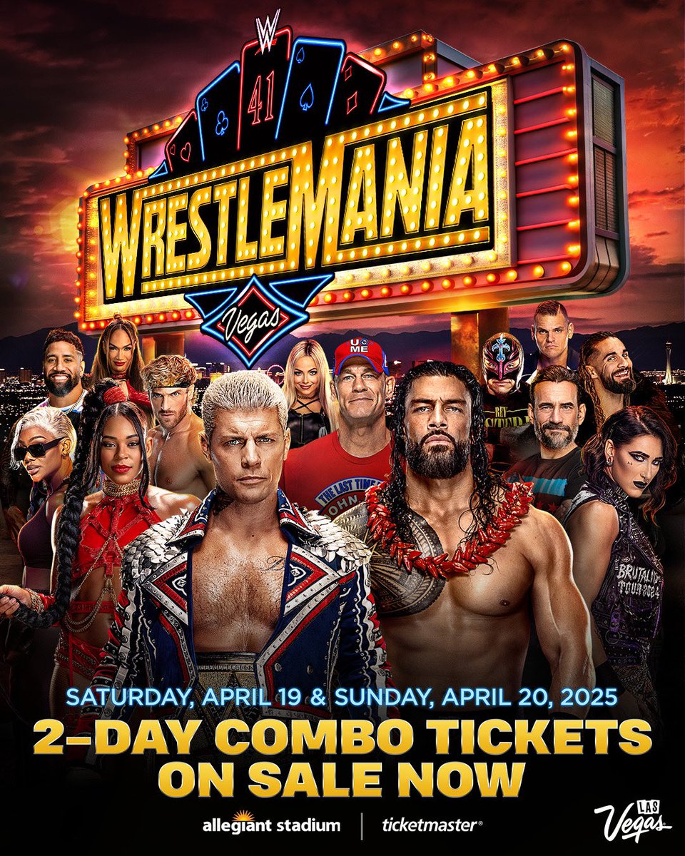 You know what to do.
Get your tickets now, and #AcknowledgeMe. ☝🏽

🎟️: ticketmaster.com/wrestlemania-2…