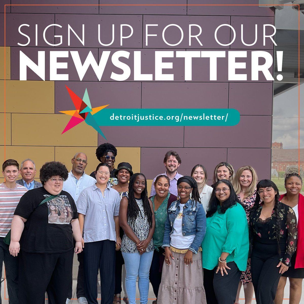 Are you signed up for our newsletter?

Stay up to date on our wins, events, media hits, action alerts, and announcements!

🔗 detroitjustice.org/newsletter/
