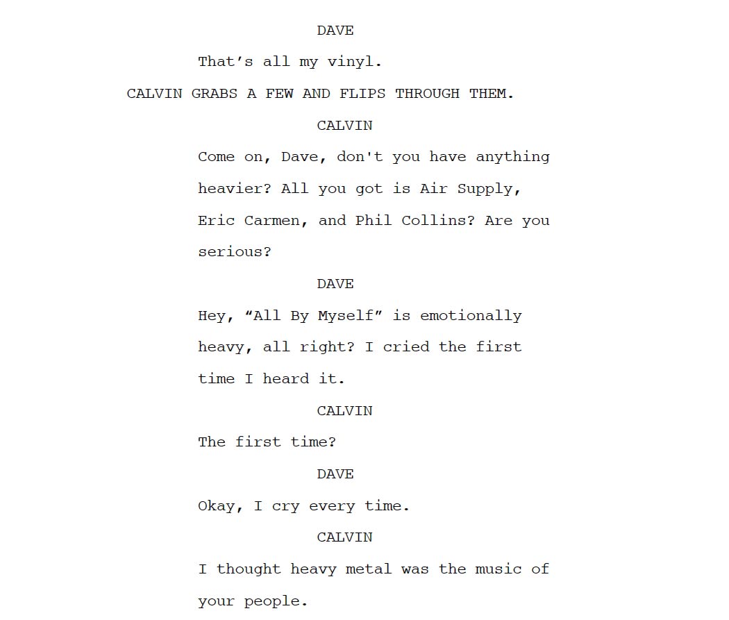 The Cable Company (Comedy Web Series) (@cablecoshow) on Twitter photo In honor of <a href="/TheNeighborhood/">The Neighborhood</a>'s Season 7 premiere, here's a spec script I wrote where Calvin becomes temporarily obsessed with heavy metal music. Really fun scenes for <a href="/CedEntertainer/">CedricTheEntertainer</a> and Beth Behrs.
drive.google.com/file/d/1DuCY9D… In honor of <a href="/TheNeighborhood/">The Neighborhood</a>'s Season 7 premiere, here's a spec script I wrote where Calvin becomes temporarily obsessed with heavy metal music. Really fun scenes for <a href="/CedEntertainer/">CedricTheEntertainer</a> and Beth Behrs.
drive.google.com/file/d/1DuCY9D…