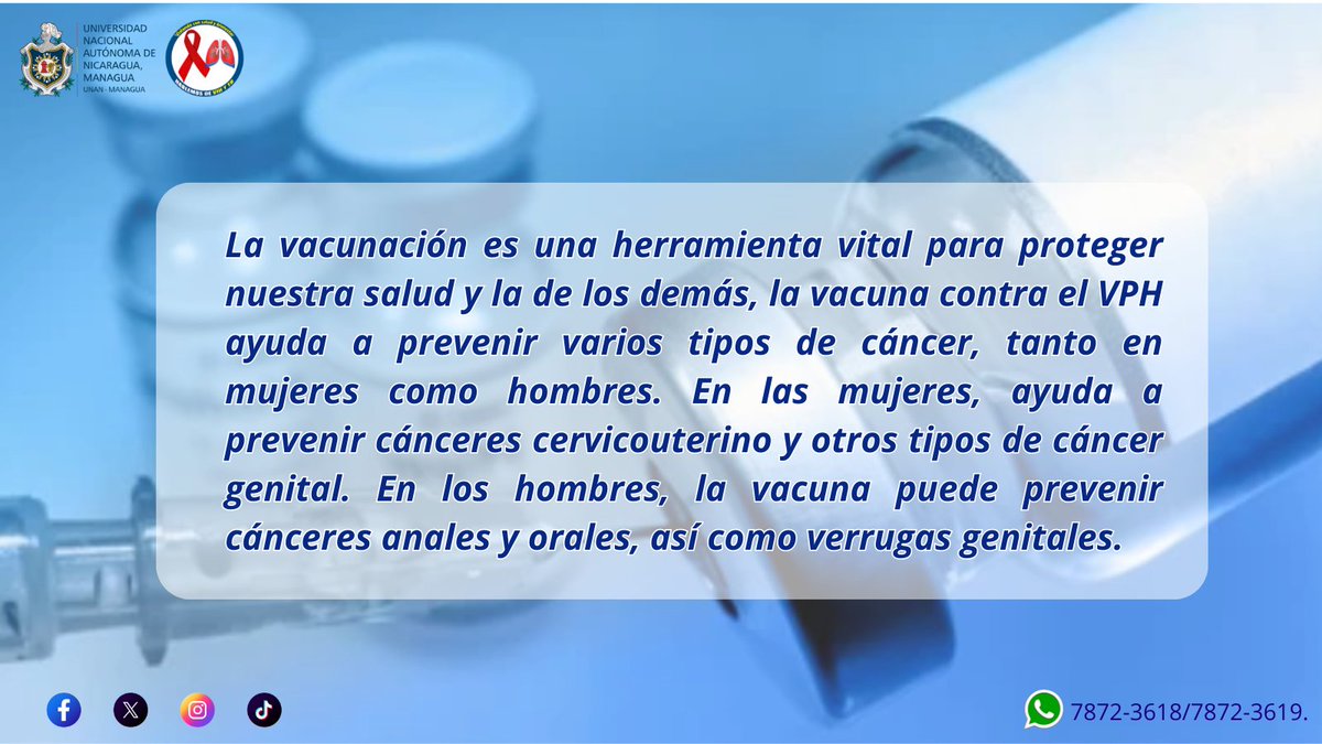 💥Vacúnate contra el VPH: una decisión que puede salvar vidas y garantizar un futuro saludable.