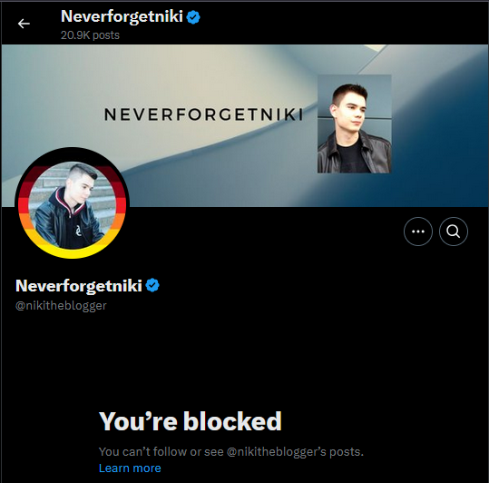 Hatte dem #lotzloeffel wirklich freundlich angeboten auf seinem Kanal zu diskutieren. Ja blöd. #noafd