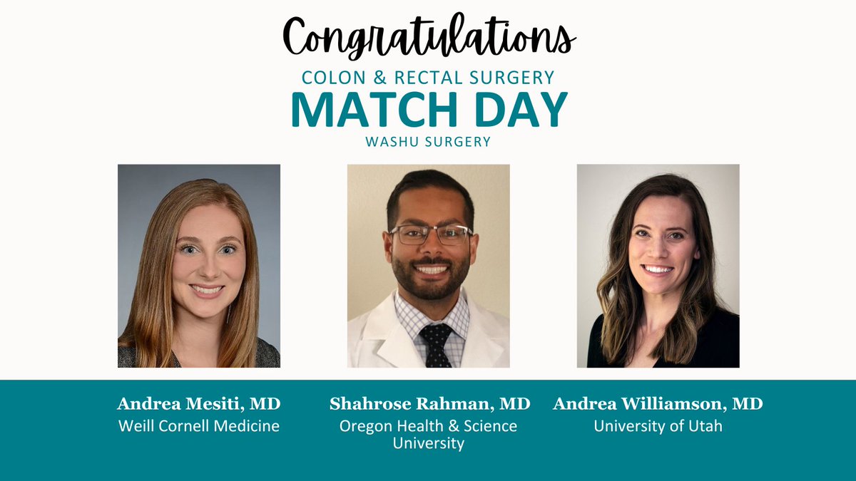 WashU Medicine Section of Colon & Rectal Surgery (@washucolorectal) on Twitter photo Today is the big day! 🎉 The Section of Colon and Rectal Surgery at <a href="/washumedicine/">WashU Medicine</a> is thrilled to welcome our newest fellows on Match Day. Congratulations to all the matched candidates! #MatchDay2024 #WashUSurgery Today is the big day! 🎉 The Section of Colon and Rectal Surgery at <a href="/washumedicine/">WashU Medicine</a> is thrilled to welcome our newest fellows on Match Day. Congratulations to all the matched candidates! #MatchDay2024 #WashUSurgery
