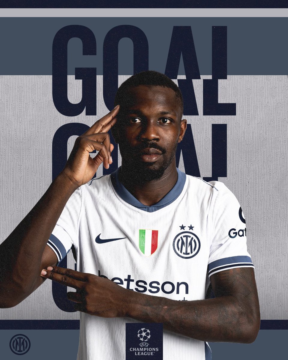 ¡GOOOOOOOOOOOL! 💥 

⚽️ Thuram la manda al fondo de la red

#YoungBoysInter 0⃣ - 1️⃣
#ForzaInter #UCL