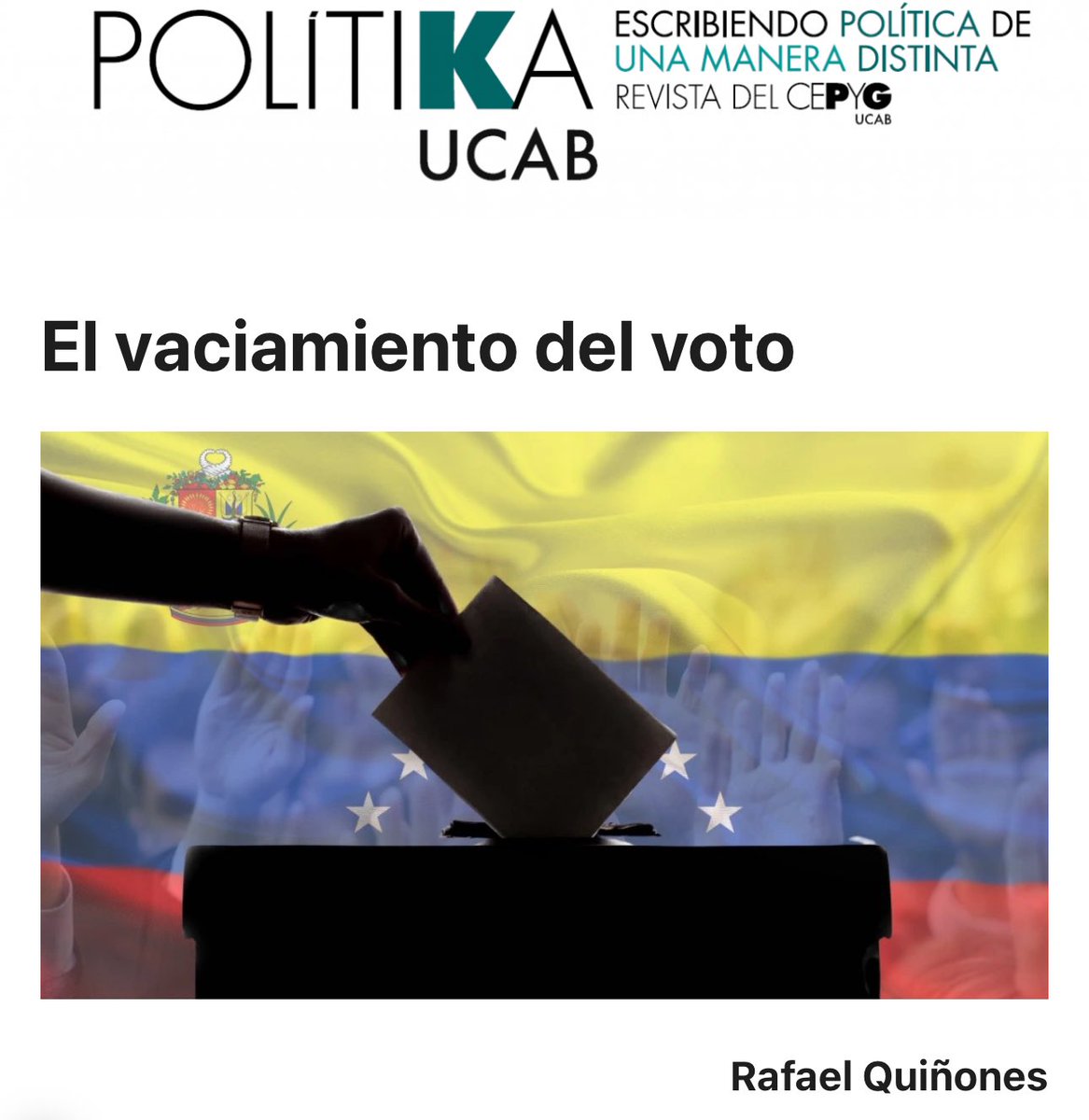 ovierablanco's tweet photo. Lectura sugerida del Politólogo e investigador Rafael Quiñones: “La comunidad internacional actualmente presiona al presidente Nicolás Maduro para que acepte su derrota en los comicios presidenciales del 28 de julio del 2024 (28J) o al menos presente evidencia palpable de su supuesto triunfo, pero hasta el momento de este escrito todo este esfuerzo ha sido insuficiente. Por otro lado, la represión encarnizada y violenta de los cuerpos de seguridad ha limitado seriamente la capacidad de movilización de la oposición para reclamar su victoria en las urnas. El 87% de las actas de votación ya han sido publicadas en diversos órganos de difusión de Venezuela y otros países. Quien quiera puede conocerlas, comprobarlas, revisarlas” 
[sigue]