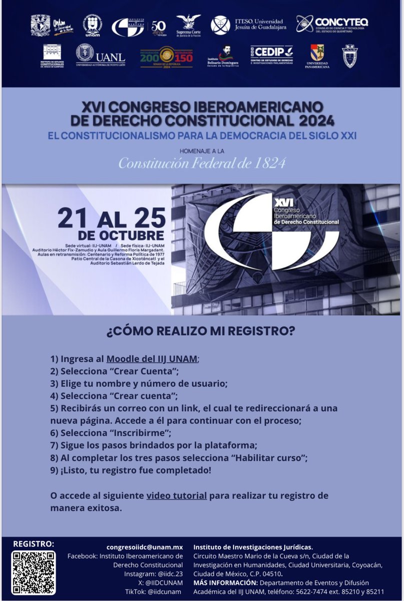 mexevalua's tweet photo. #Imperdible Hoy nuestra directora general @mariana_c_v conversará sobre salud🩺, seguridad 👮y protección social ⚖️ en el XVI Congreso Iberoamericano de Derecho Constitucional. ¡Te esperamos!

⏰16:00 hrs
📹https://t.co/52S1qlh9ws https://t.co/WGm9GGg4rb