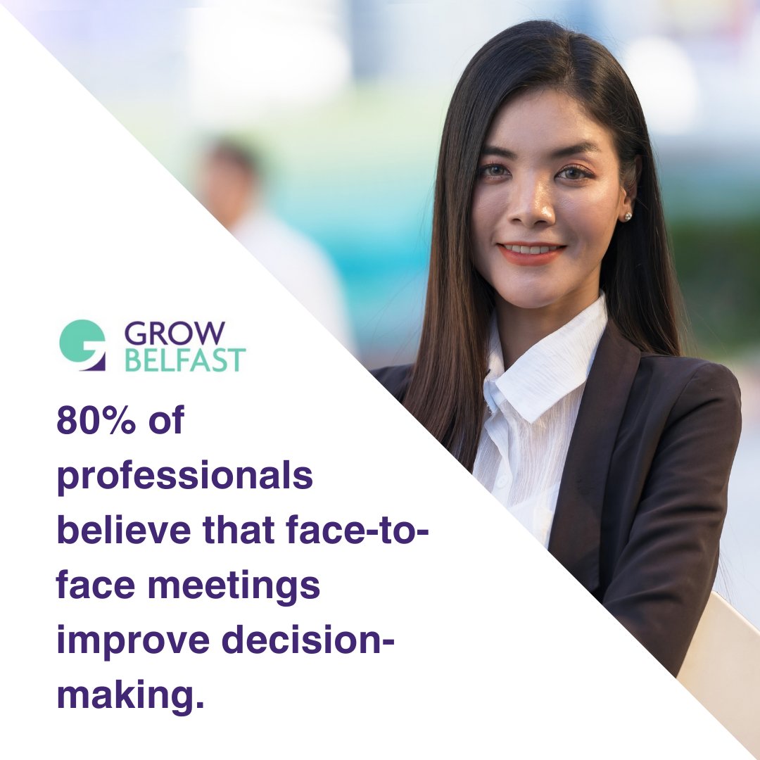 BelfastGrow's tweet photo. To meet someone face-to-face is to confront reality. 80% of professionals believe that face-to-face meetings improve decision-making. #CustomerLoyalty #CustomerTrust #HumanConnection #FaceToFaceMarketing #BusinessRelationships #GrowBelfast https://t.co/1o74UZSTjb