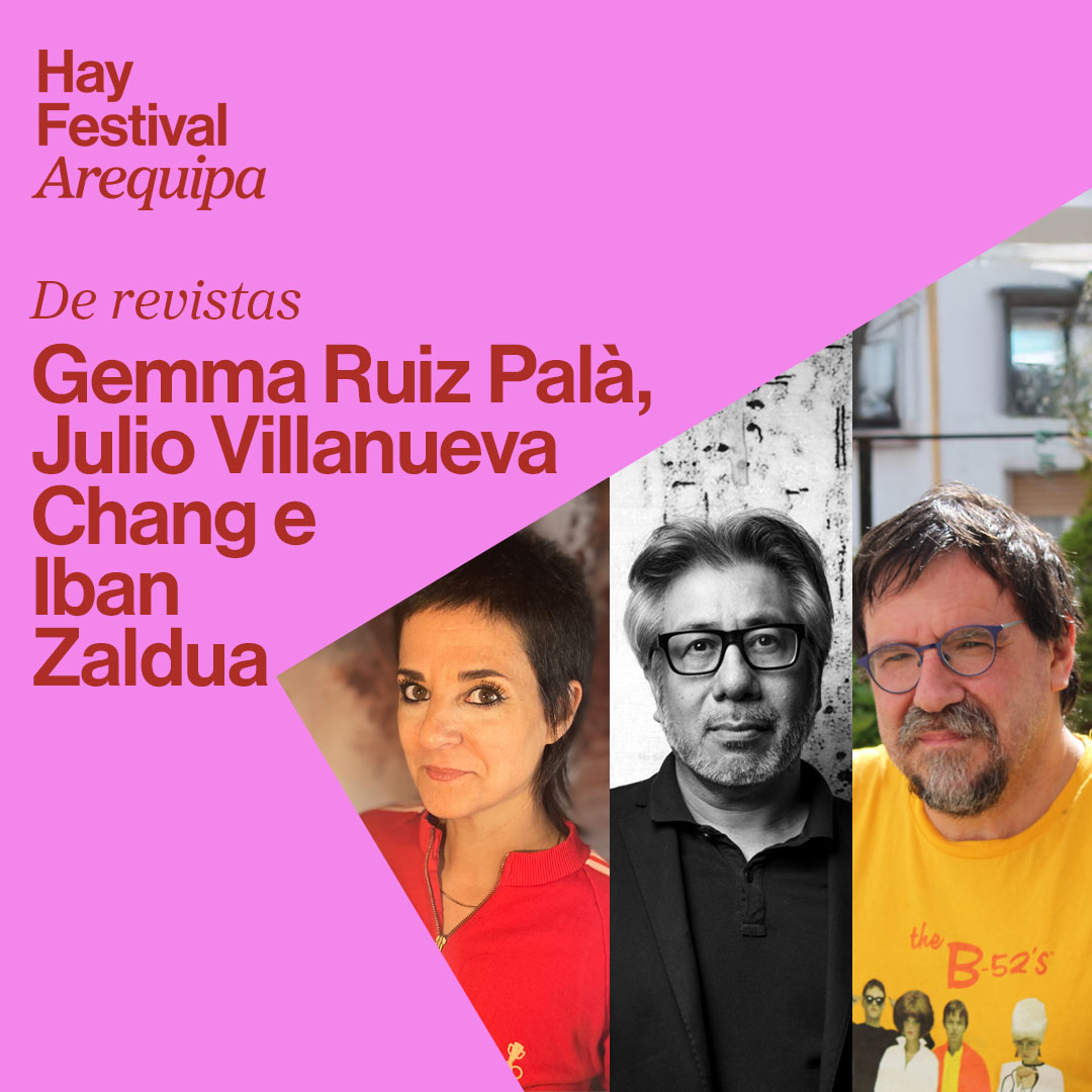 hayfestival_esp's tweet photo. 📰Celebramos la importancia de las revistas en #HayArequipa24

Reunimos a la periodista @gemmaruiz_, #JulioVillanuevaChang, director fundador de la revista Etiqueta negra e @IbanZ, quien fue miembro de la revista de agitación literaria Volgako Batelariak. En conversación con @felres.

🎟️Entradas disponibles en: https://t.co/LBVCtaGjyB