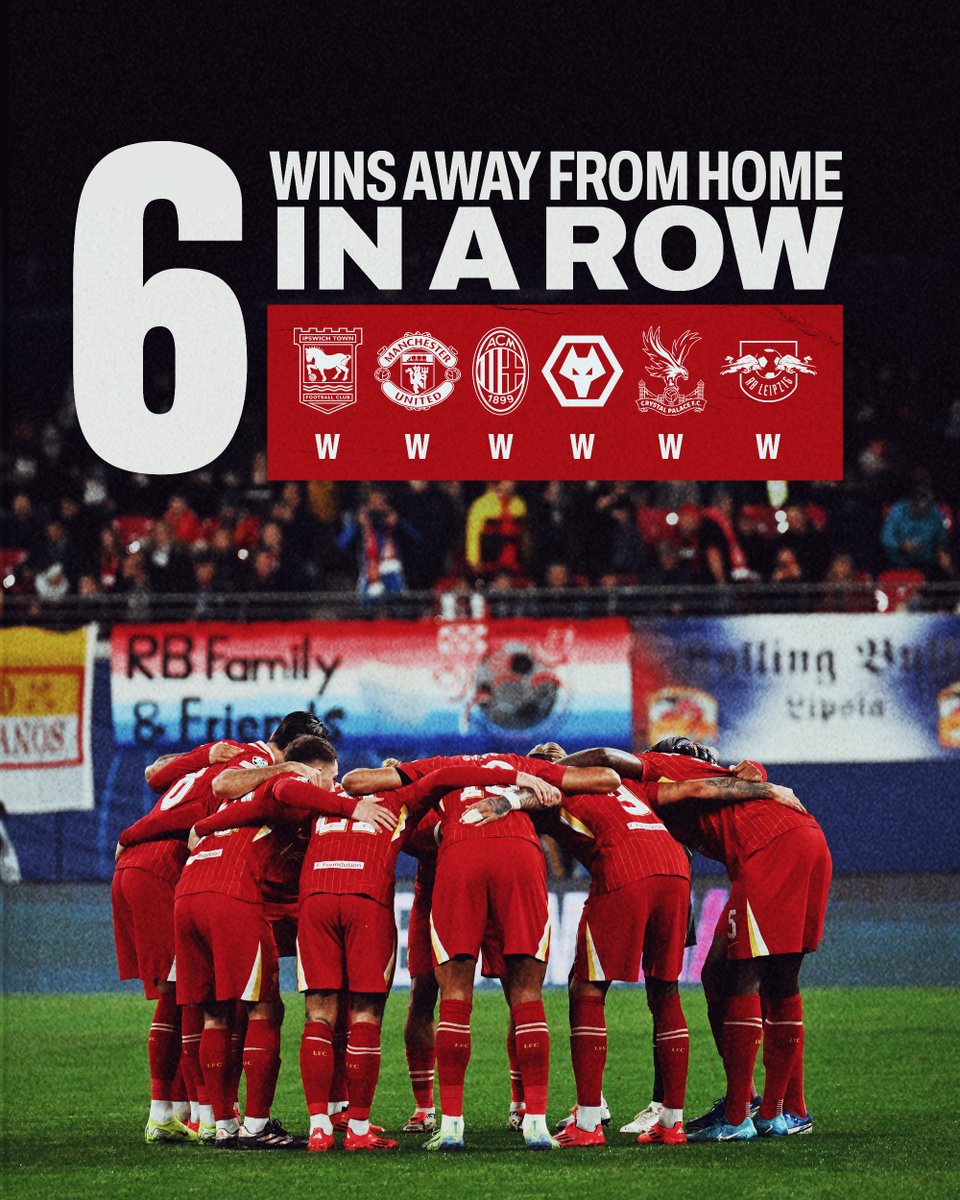 LFC's tweet photo. The first time we've won our opening 6️⃣ games of the season ✊🔴 https://t.co/C4nD8Lh199