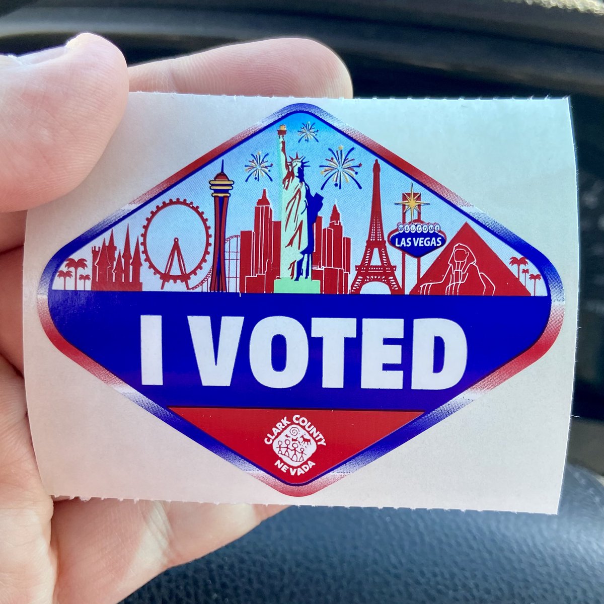 CorwinInVegas's tweet image. Las Vegas has one of the best stickers. 😁 #EarlyVoting #gettingitdone #adulting