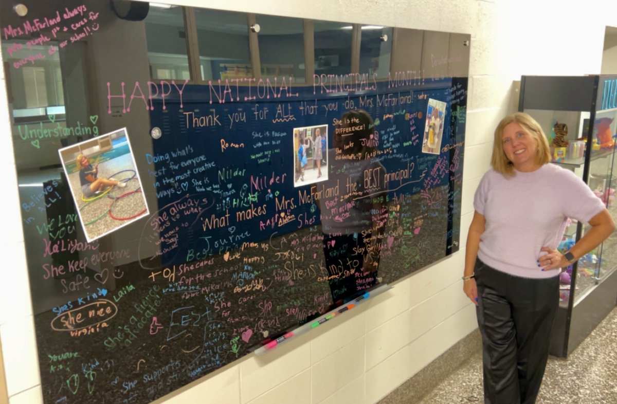 Happy National Principals Month to the BEST principal there is—Mrs. McFarland! We are beyond lucky to have her leading our team. Thank you for ALL that you do for the staff, students, and families at GBPE! #BelongGrowSucceed <a href="/AACountySchools/">AACPS</a> <a href="/LisaLeitholf/">Lisa Leitholf</a>