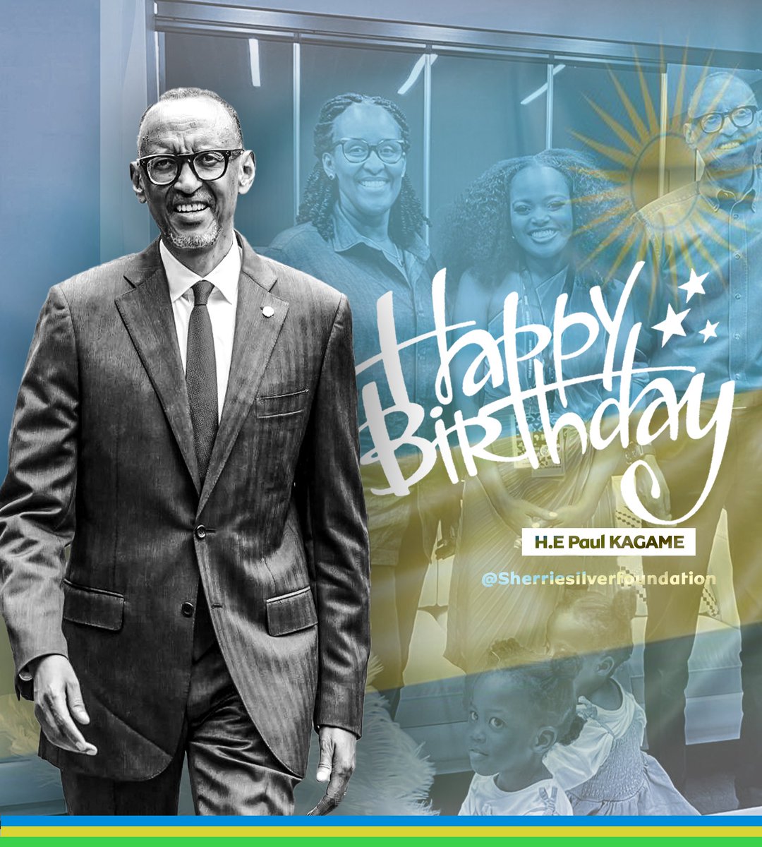 Sherrie Silver Foundation (@sherriesilverfd) on Twitter photo Happy birthday Your Excellency <a href="/PaulKagame/">Paul Kagame</a>! From the children at Sherrie Silver Foundation ❤️🎂
#sherriesilverfoundation #paulkagame Happy birthday Your Excellency <a href="/PaulKagame/">Paul Kagame</a>! From the children at Sherrie Silver Foundation ❤️🎂
#sherriesilverfoundation #paulkagame