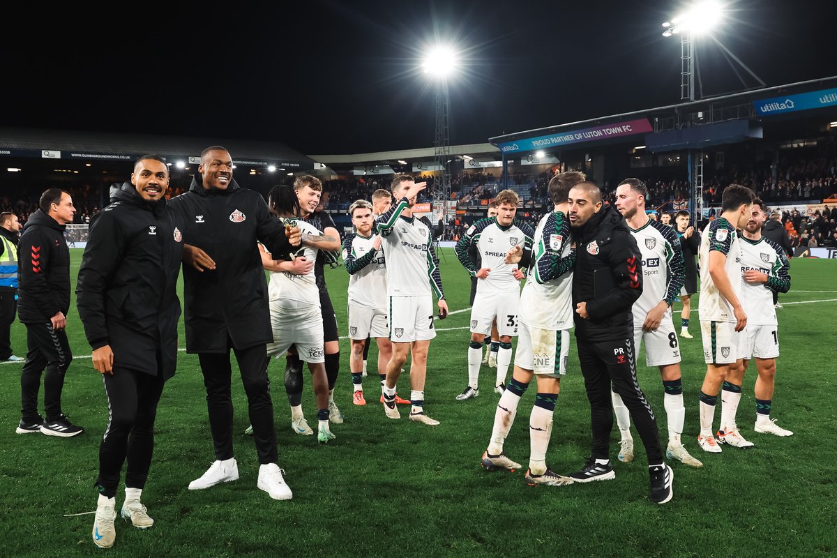 Resilience, strength and quality. 

We take a huge three points back to Wearside ✊🤍