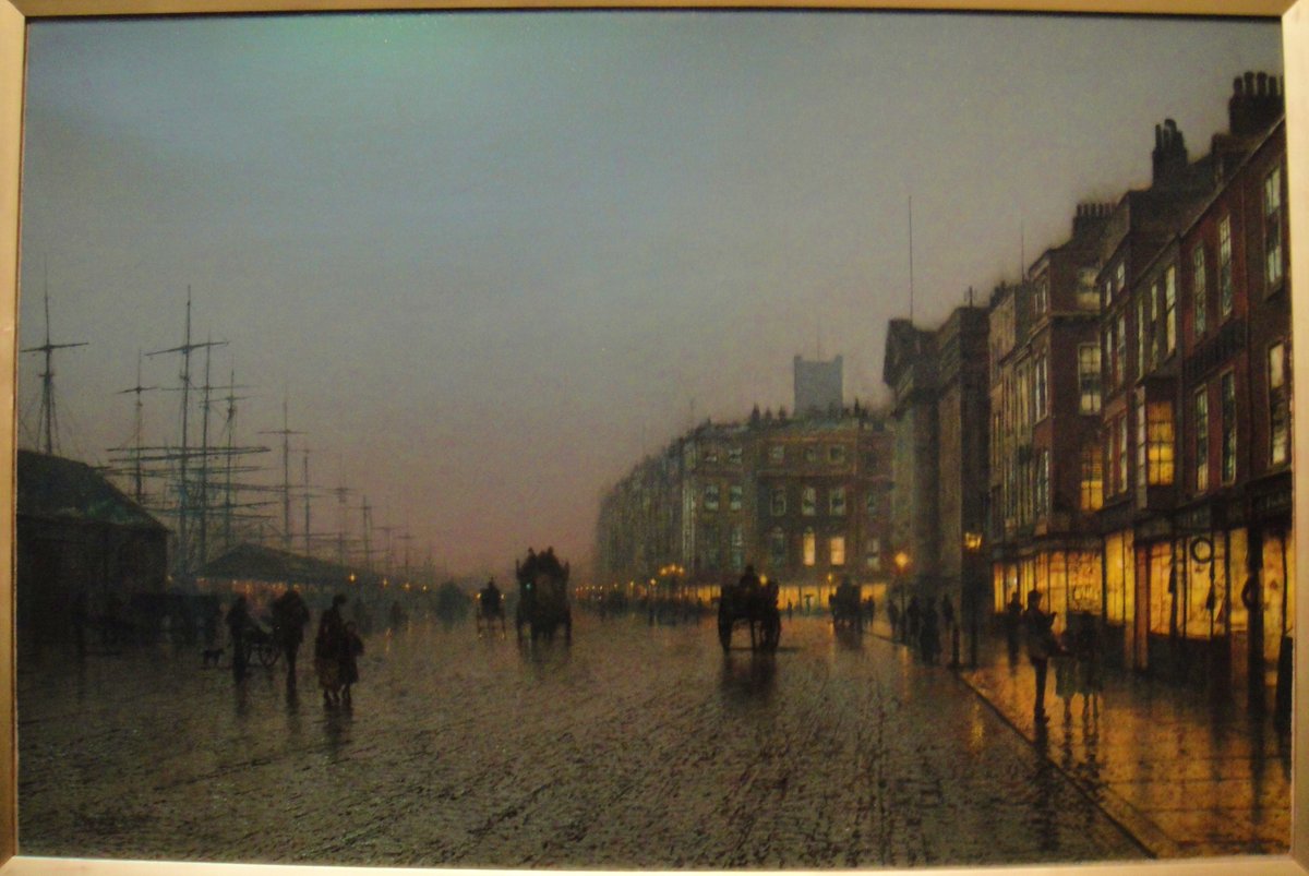 John Atkison Grimshaw amazes me. The lighting from the storefronts and the ships in port.