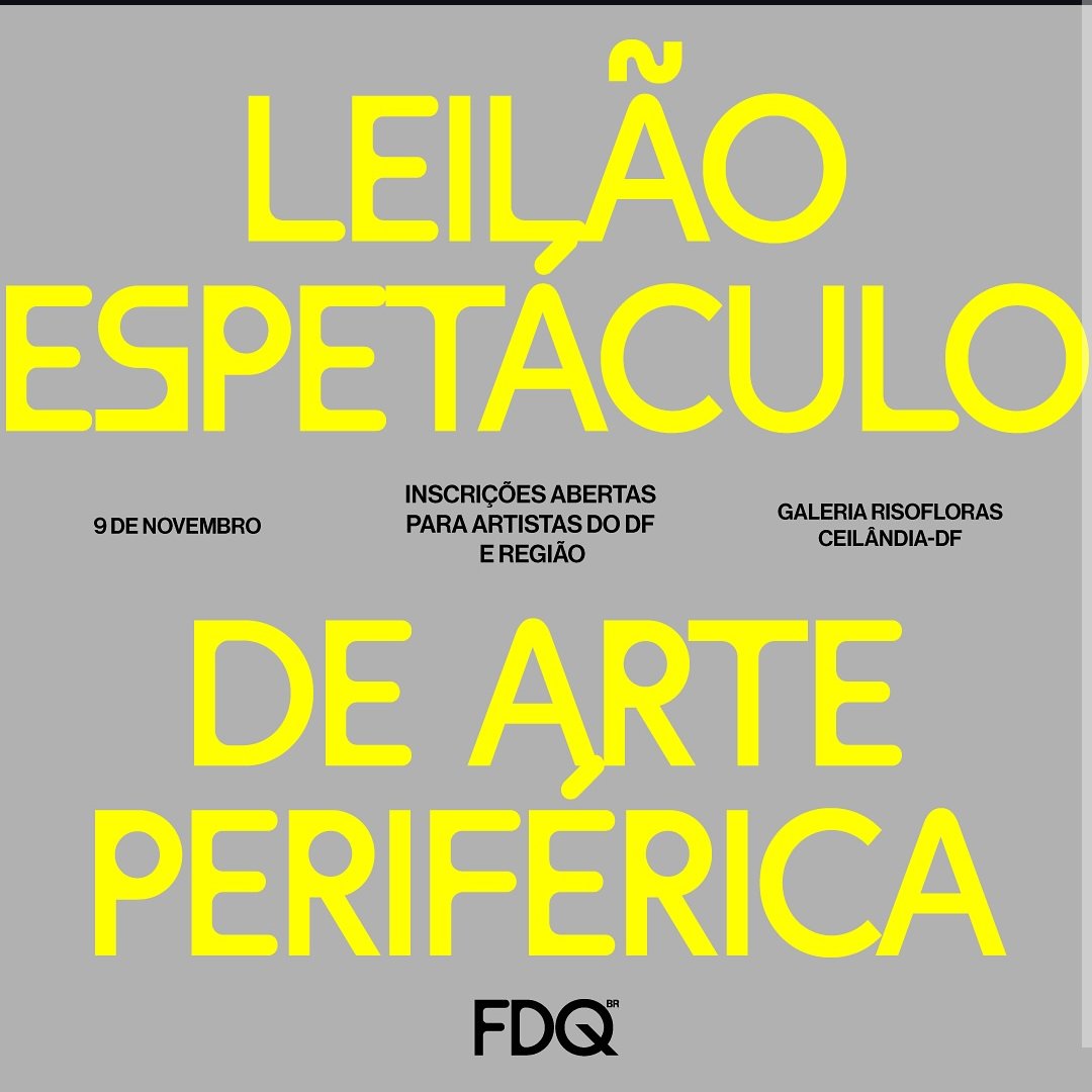 QUEM DÁ MAIS?!

Tá com saudade de um Leilão? Chega junto ✨

Primeiro leilão da Galeria Risofloras 🚀

Inscrições (apenas DF e Entorno): forms.gle/FDMGMmVH1bg4A3…