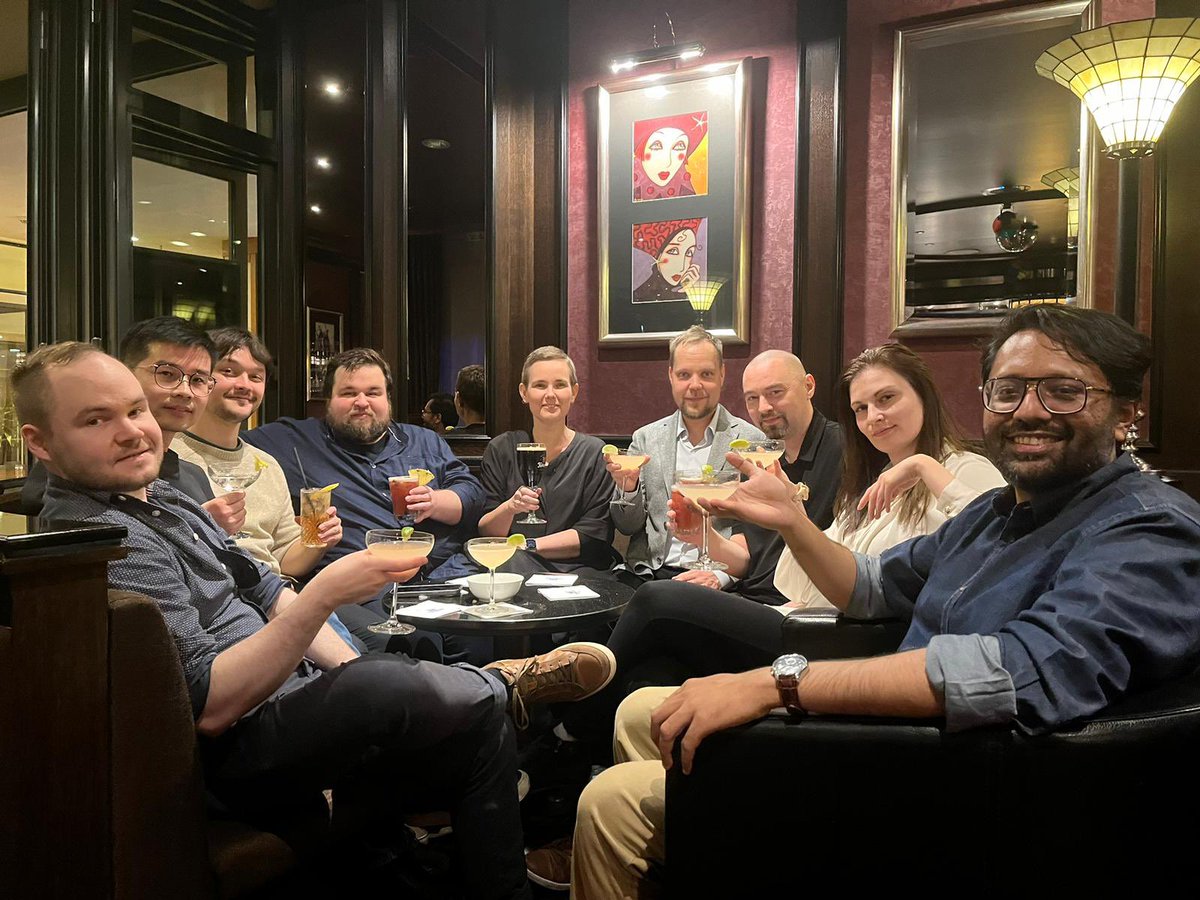 Cocktail time for <a href="/Varjosalo_Lab/">Varjosalo_Lab</a> &amp; <a href="/EloLab_fi/">Elo Lab</a> #hupo2024