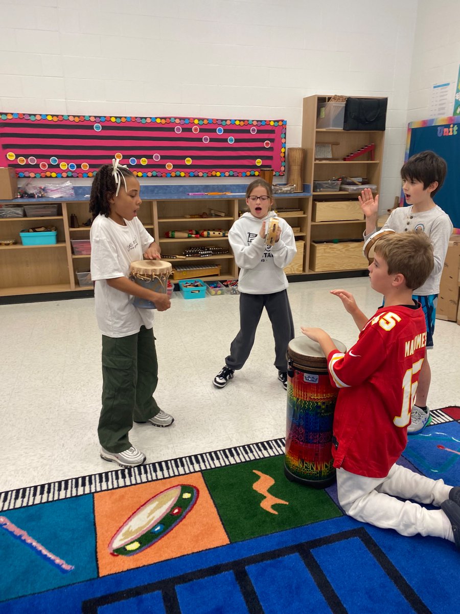5th graders had fun composing rhythmic patterns to accompany a book! #fcsmusic <a href="/koperniak/">Matt Koperniak</a> @kpcooke <a href="/FCS_HFE_AP/">Lori Dunagan,HeardsFerryElemAP</a> <a href="/alexbatesedu/">Alexandra Bates</a>