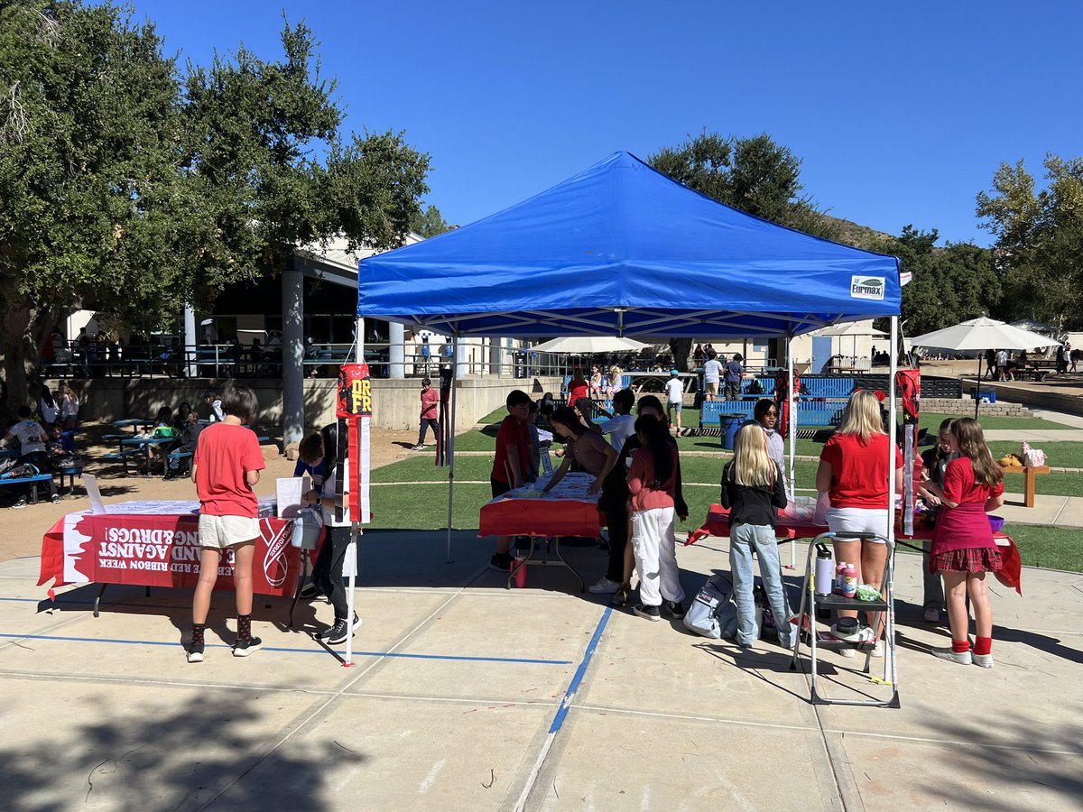 Kicking off Red Ribbon Week at MCMS with an event co-hosted by ASB and Wellness. ❣️🐾