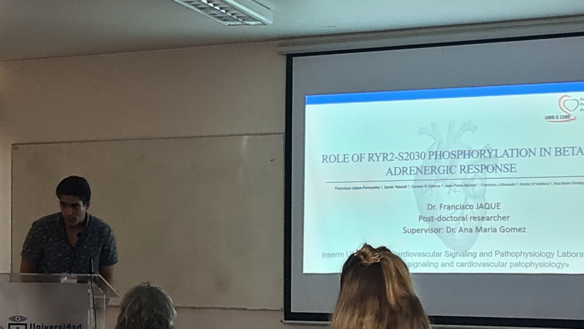 UMR-S 1180 Signaling & Cardiovasc Pathophysiol (@umr1180) on Twitter photo Great presentation of our post-doc Francisco Jaque at the <a href="/ISHR_LAT/">ISHR LAT Section</a> meeting in Viña del Mar, Chile Great presentation of our post-doc Francisco Jaque at the <a href="/ISHR_LAT/">ISHR LAT Section</a> meeting in Viña del Mar, Chile