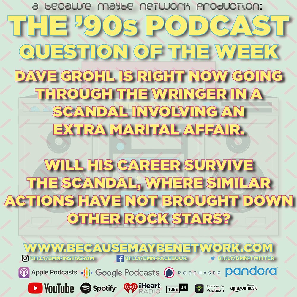 _BecauseMaybe's tweet image. We move away from Foo Fighters with one final question. New episode information coming tomorrow…

bit.ly/90sP-S11-E06

#90spodcast #podcast #nostalgia #throwback #90s #90sreview #albumreview #foofighters #davegrohl #goodgreif #illstickaround #bigme #soloalbum #alternative