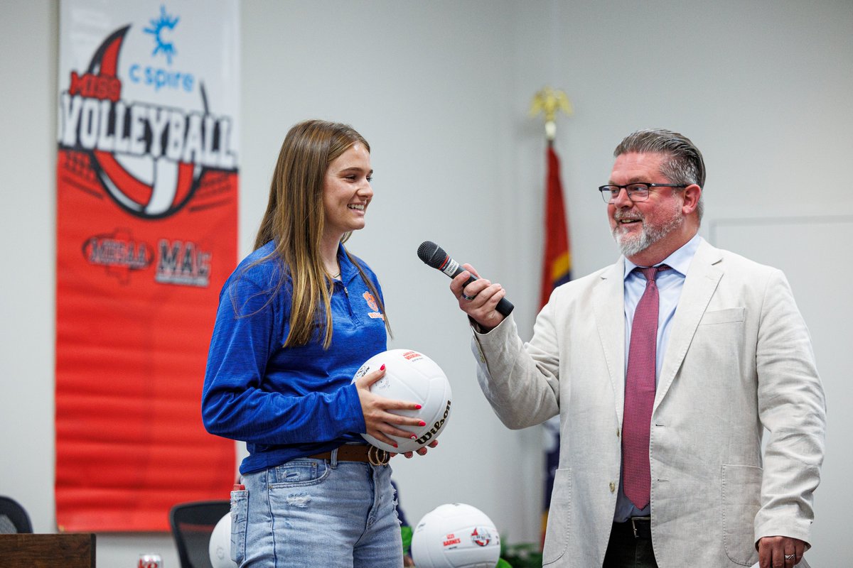 misshsaa's tweet photo. Fun day in Clinton at the MHSAA &amp; MAC offices as we celebrated our 2024 C Spire Miss Volleyball Award recipients! Congratulations on a great season on the court!! https://t.co/ERiH6rWtuL