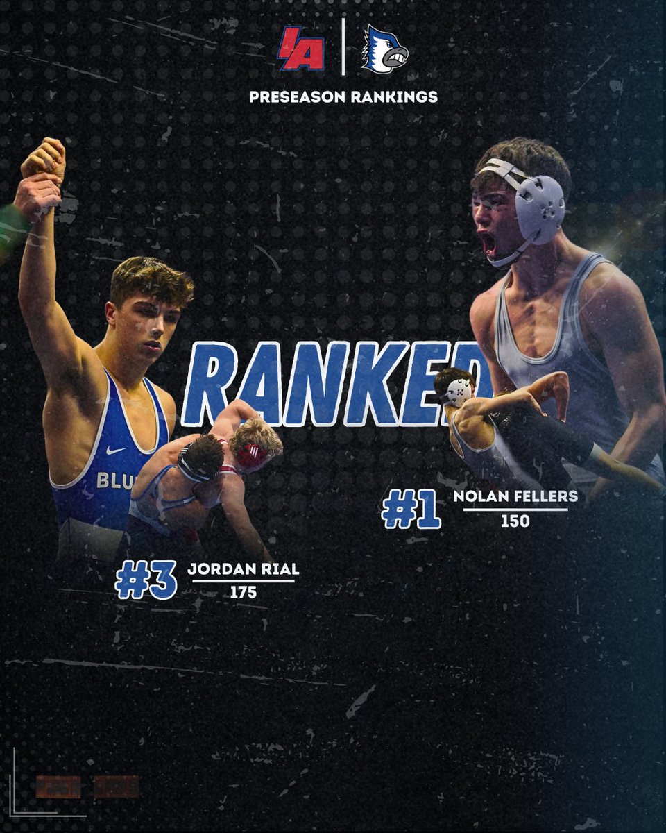 Senior Jordan Rial &amp; Junior Nolan Fellers land on the <a href="/IAwrestle/">IAwrestle</a> preseason rankings.  

Coby Fiser is the obvious snub here, as he was listed as a top 50 sophomore.