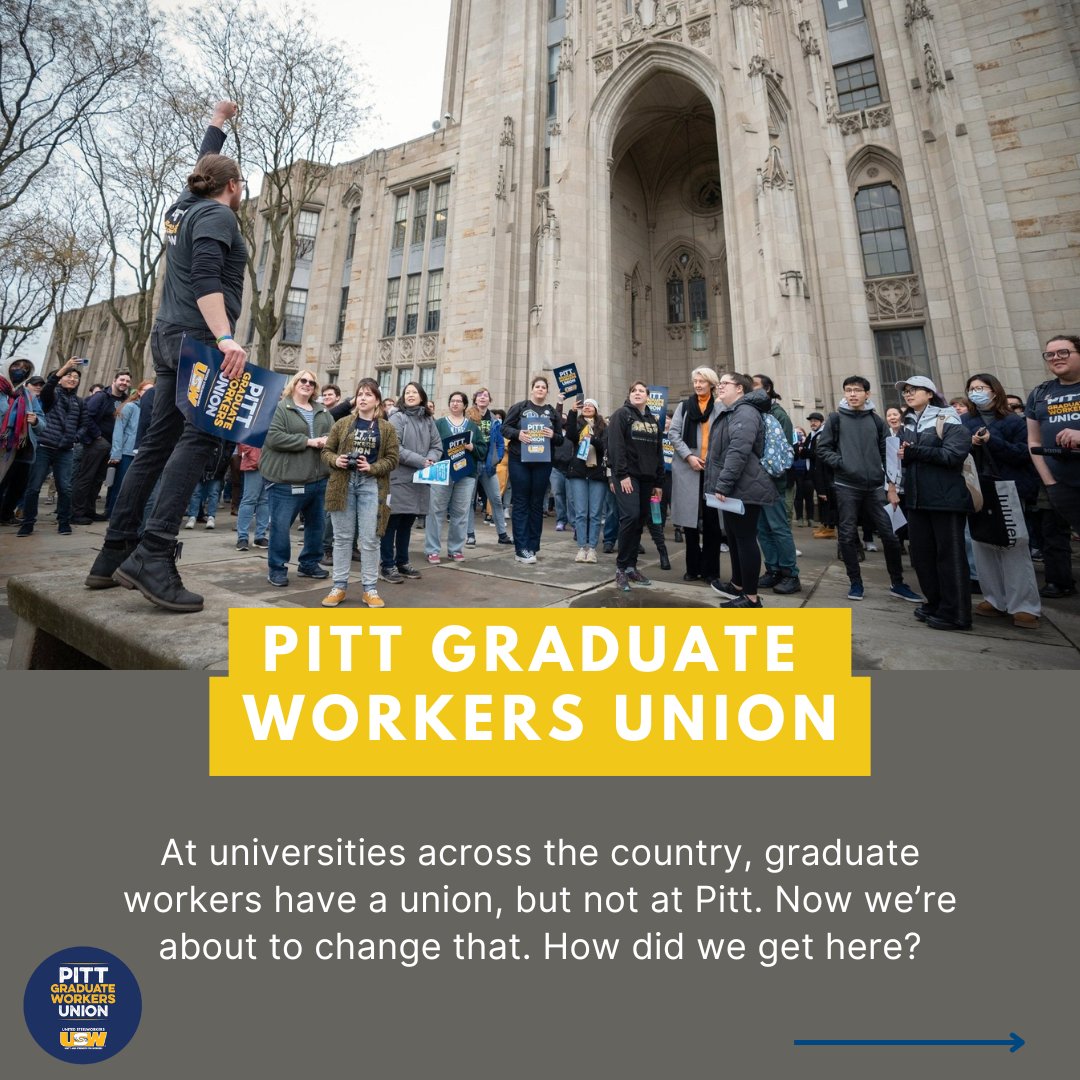 pittgradunion's tweet photo. We worked hard to get to this point. Let’s win this! #PittGrads #PittGradUnion #UnionYes (1/6) https://t.co/HuZj4kS2Ir