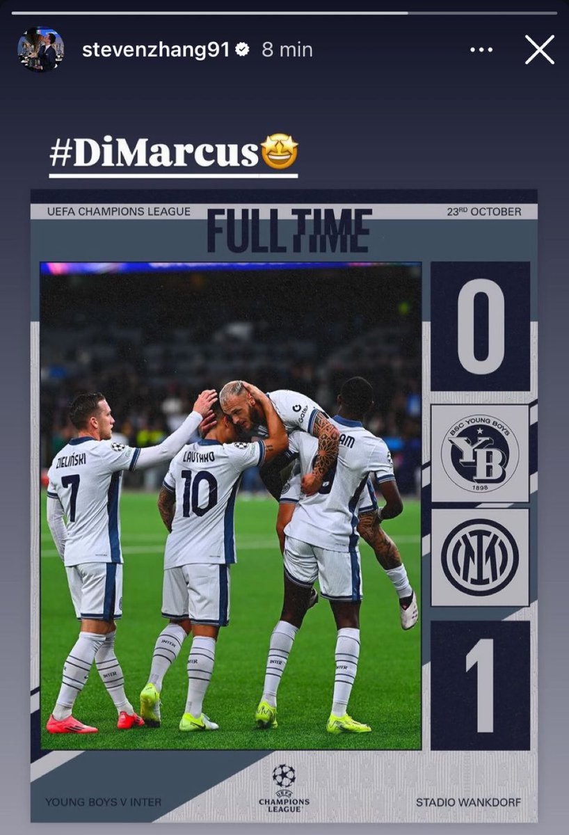 gianniparisio's tweet photo. Grande presidente #Zhang🖤💙

 #Dimarcus https://t.co/kyjTkuok6M