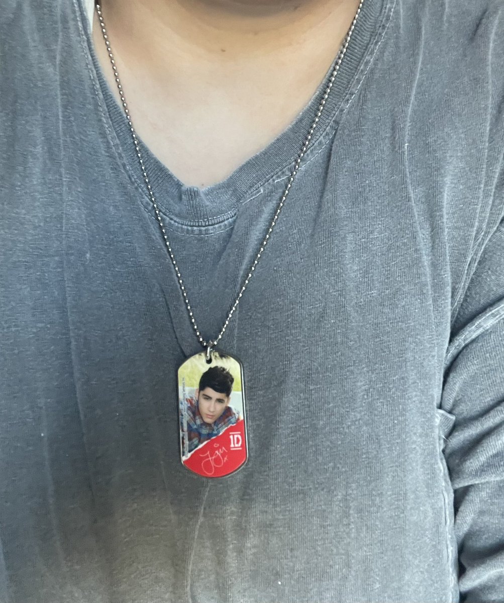 just found my zayn dogtag i used to wear this in 9th grade like my husband was deployed in Afghanistan