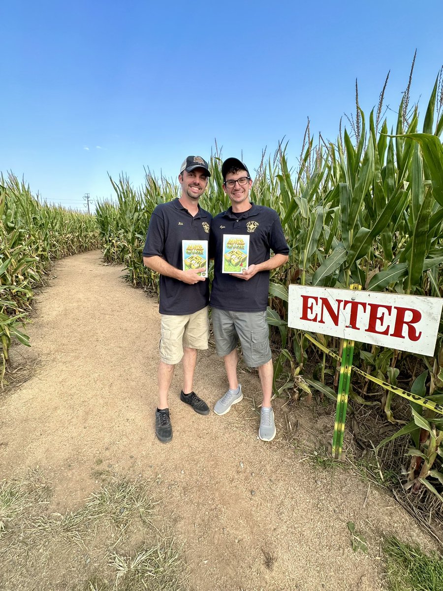 When you get invited to demo your game about corn mazes at a local farm with a giant corn maze….Priceless! 🌽 

#boardgames #cornmaze #maizecraze #tabletopgames #maze #game