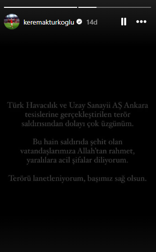 onedio's tweet photo. Kerem Aktürkoğlu: 

"Terörü lanetliyorum, başımız sağ olsun." https://t.co/BVcczxNjcj