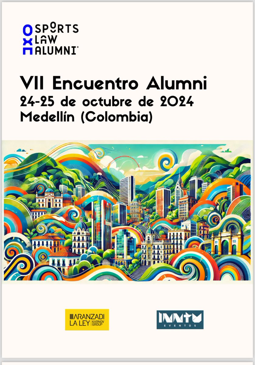 Oscar_Fuentes's tweet photo. ALUMNI. Encuentro en Medellín. Muchos maestros y amigos del Derecho Deportivo. @javaloyesv @jose luis carretero @andreu I Camp. https://t.co/DBgXry0ZJ4