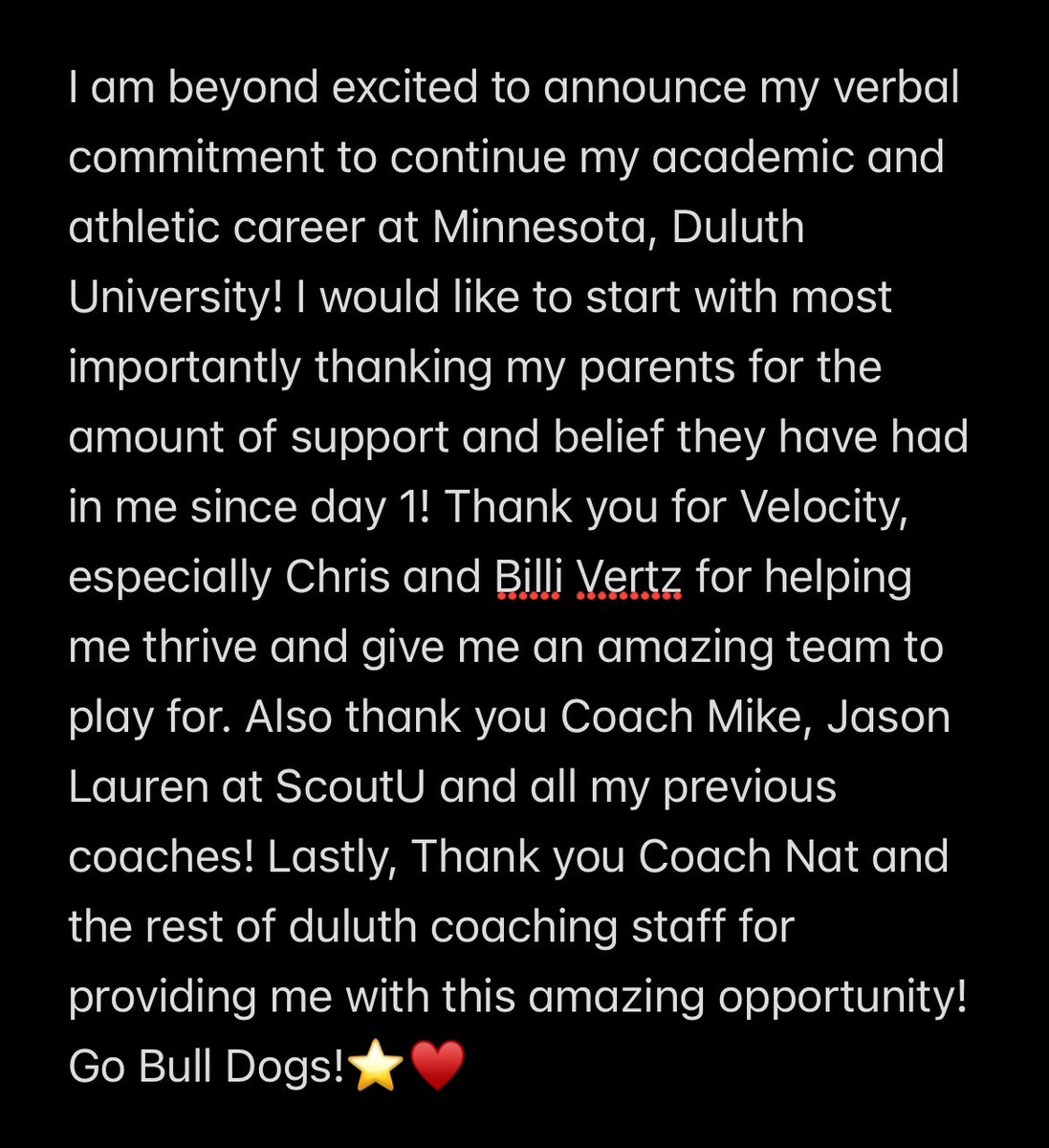 #Committed
 <a href="/Velo_Softball/">Velocity Softball</a> <a href="/Velocity_GB/">Velocity Performance Training</a> <a href="/BilliVertz/">Billi Vertz</a> <a href="/wagner_nat/">Nathaniel Wagner</a> <a href="/ScoutUrecruit/">ScoutU college recruiting</a> <a href="/UMD_Softball/">Bulldog Softball</a>