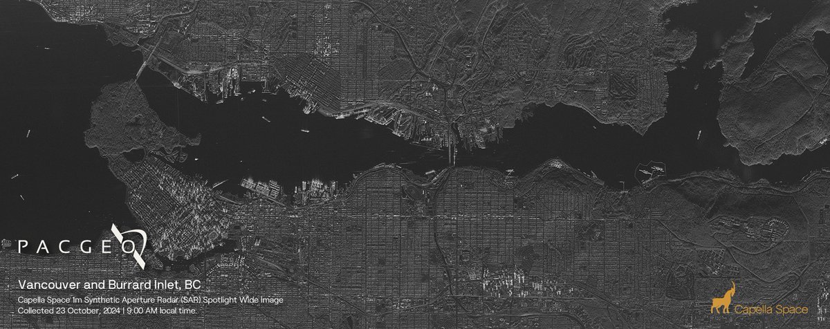 Tasking submitted at 1:26 AM, imagery collected by 9:00 AM, delivered by 11:30 AM, leveraging Capella Space’s 1m SAR Spotlight. All-weather, 24/7 coverage helps decision-makers in defence and energy sectors make swift, informed decisions in dynamic situations. #EarthObservation
