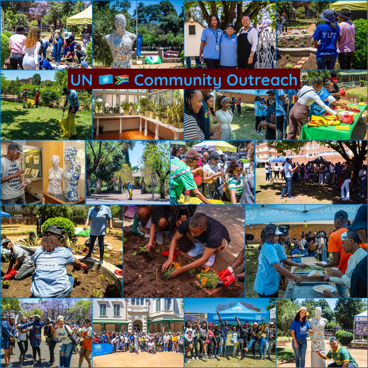 nmuffuh's tweet photo. United Nations 🇺🇳🇿🇦 community outreach for sustainability during #UNWeek to coincide with #UNDay2024. https://t.co/ruSKh7AVBb