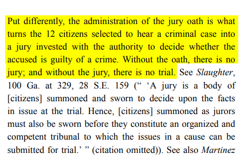 ThuggerDaily's tweet photo. However the SCOG case "Bowman v. State" seems to suggest that trial doesn't "start" for purposes of Speedy Trial until you actually select and swear in 12 jurors...

Which would be next to impossible in this case, within the allotted time... https://t.co/Cdd5ubQVqK