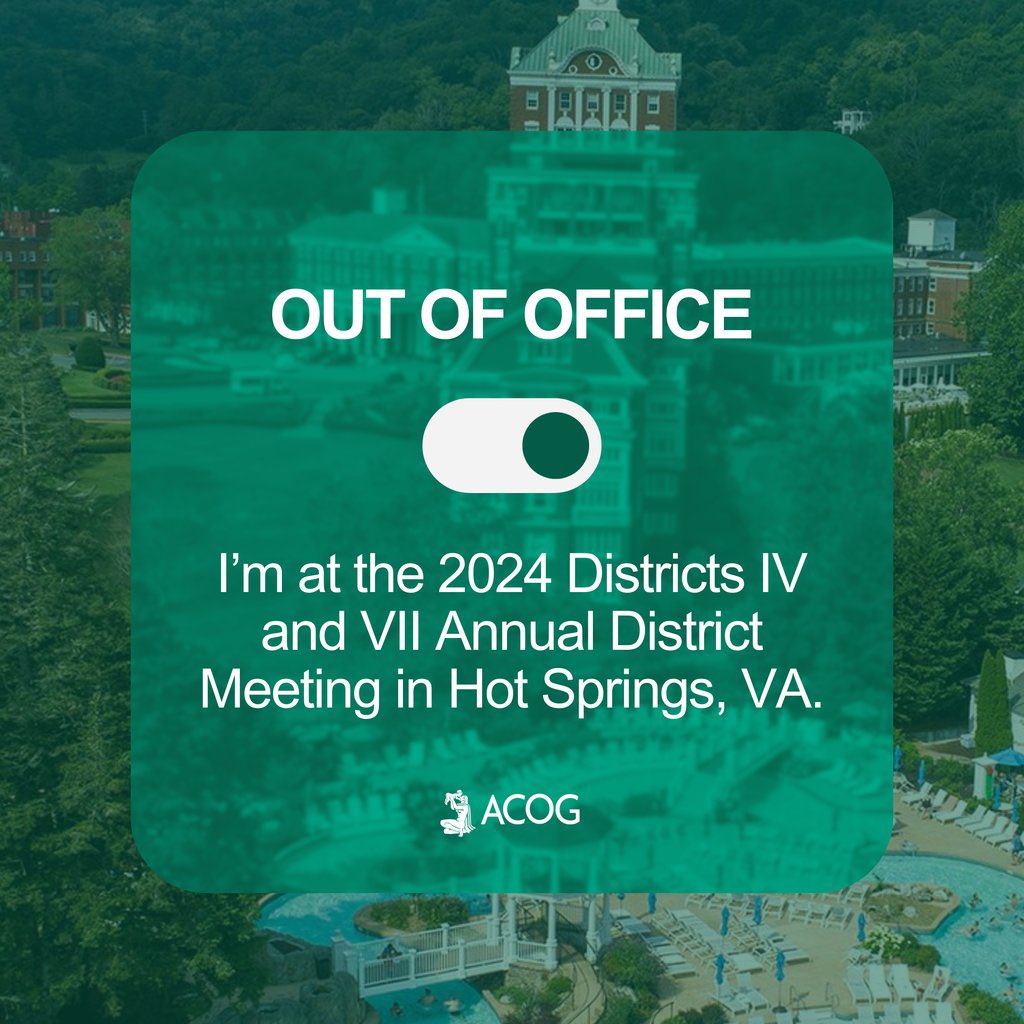 SandhyaAvula's tweet image. Had a great time at the Annual ACOG District IV and VII meeting in beautiful Hot Springs, VA!  

@ACOGD4