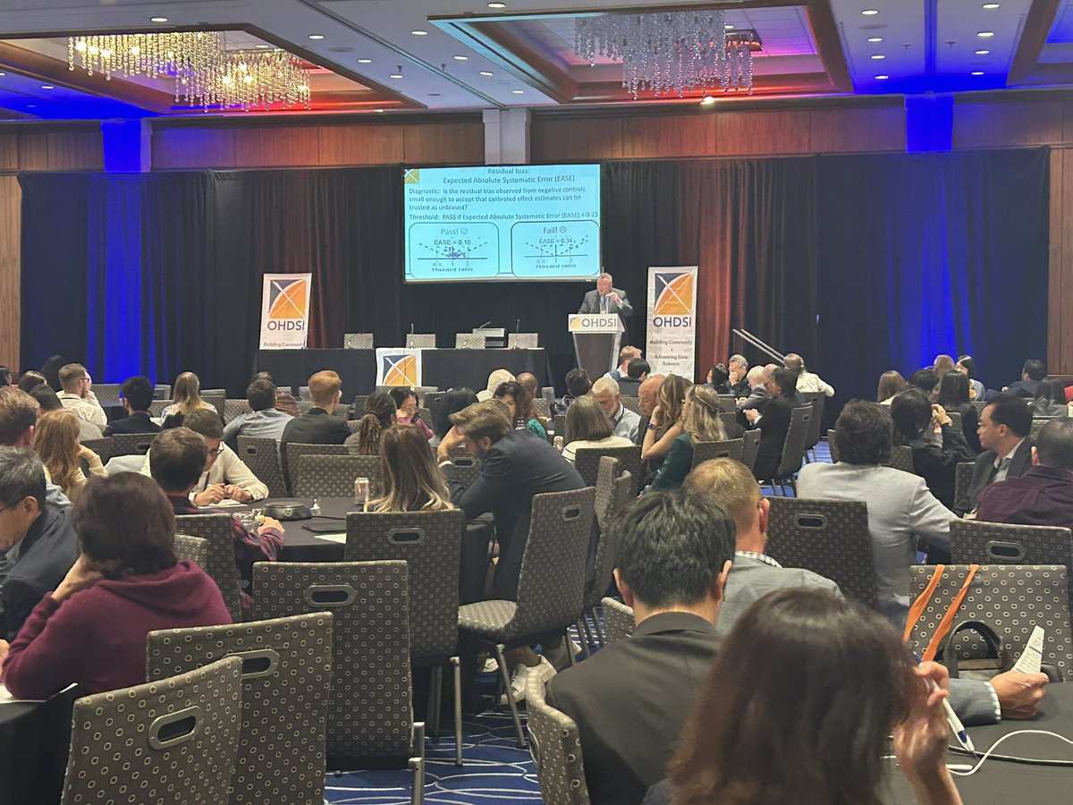 It’s #OHDSI2024 closing time. Patrick Ryan is leading an exercise focused on Collaborating on Evidence at Scale.