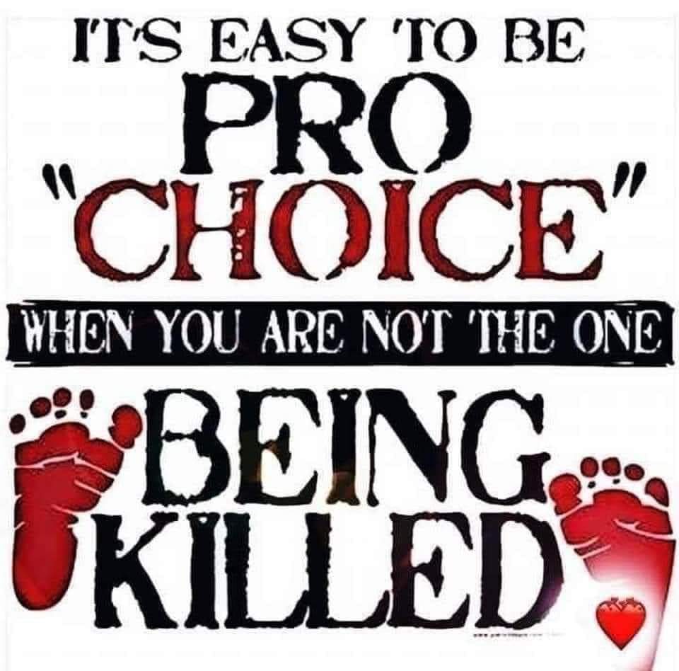 Sassafrass_84's tweet photo. Read that again. Abortion is murder. Choose life. Save the babies. ❤️ https://t.co/ybHKqKpGvN